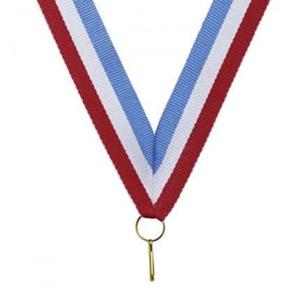 ruban porte-médaille bleu blanc rouge