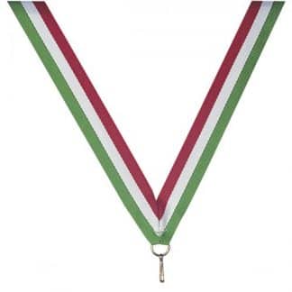 ruban pour porter les médailles de couleurs vert blanc rouge