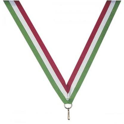 ruban pour porter les médailles de couleurs vert blanc rouge