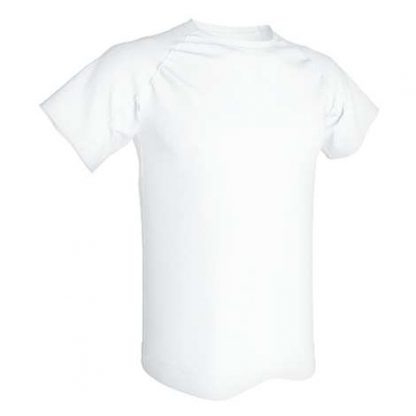 T-shirt technique 100% polyester- Blanc