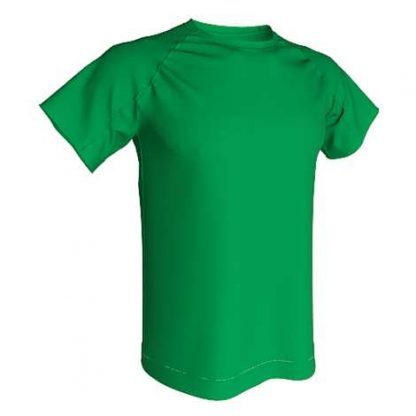 T-shirt technique 100% polyester- Green Vert