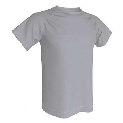 T-shirt technique 100% polyester- Gris clair