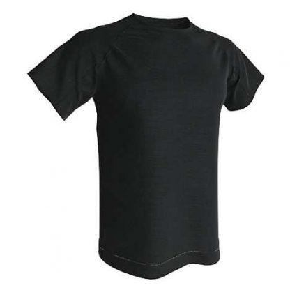 T-shirt technique 100% polyester- Noir