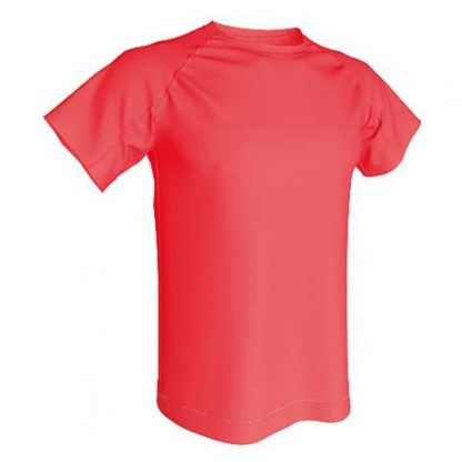 T-shirt technique 100% polyester- Rose Coral