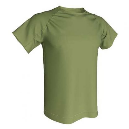 T-shirt technique 100% polyester- Vert Khaki