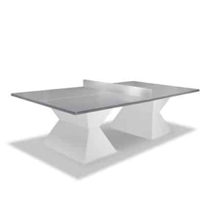 Table de tennis de table diabolo avec plateau de 35 mm de couleur gris clair