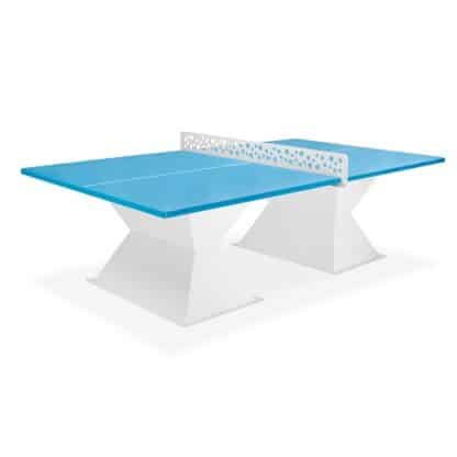 Table de tennis de table diabolo avec plateau de 35 mm de couleur bleu lagon