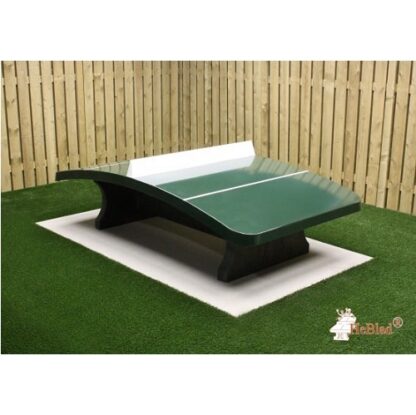 Table de footvolley en béton de couleur verte
