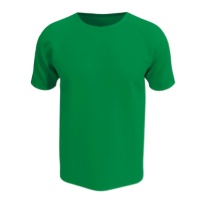 Tee-shirt technique enfant de couleur verte