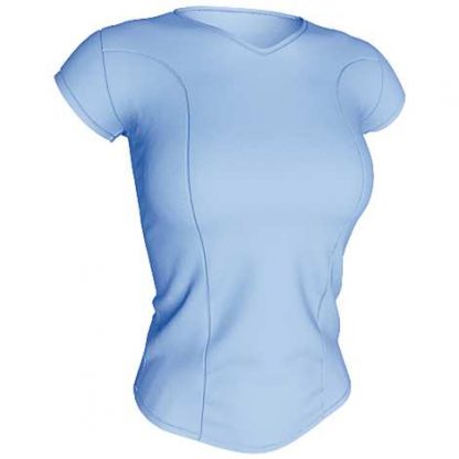 Tee-shirt technique femme-Bleu ciel