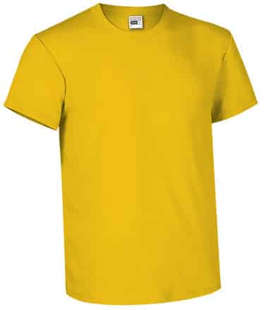t-shirt manches courtes couleur jaune