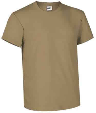 t-shirt manches courtes couleur camel