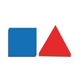 palets souples triangle carré bleu rouge