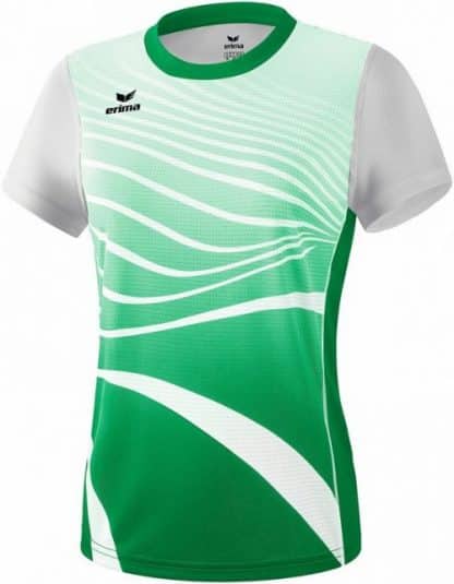 t-shirt de sport erima vert et blanc