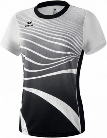 t-shirt erima sport athlétisme noir et blanc