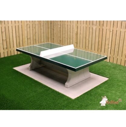 Table de tennis de table en béton monobloc de couleur verte