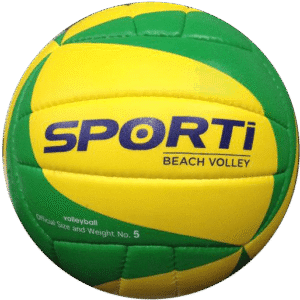 ballon beach volley vert jaune sporti