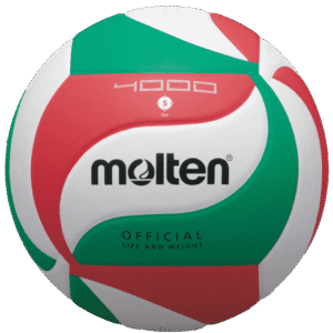 Ballon Volley Molten V5M4000 rouge et vert