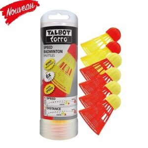 Tube de 6 Volants de speed badminton
