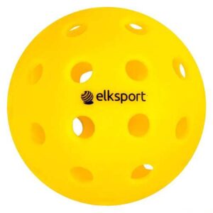 Balle de pickleball pour jouer à l'extérieur de couleur jaune
