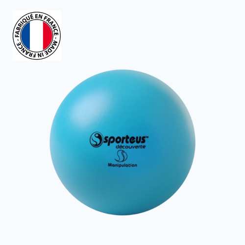 Balle scolaire en PVC bleue