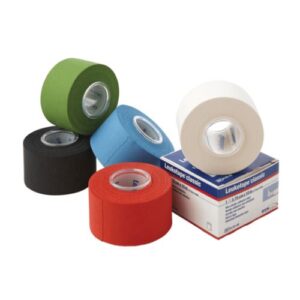 5 rouleaux de Bande tensoplast Leukotape de couleurs Noir, Blanc, Bleu, Rouge, Vert
