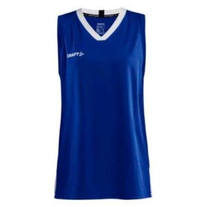 Maillot de basket Craft Progress Femme – Bleu- Débardeur en polyester recyclé léger, respirant et personnalisable pour clubs et associations sportives de collèges et lycées