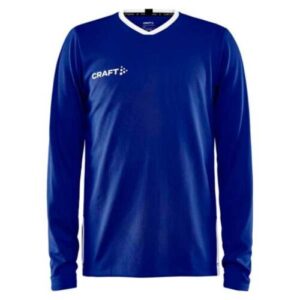Maillot de basket Progress LS Junior à manches longues -Bleu– Polyester recyclé, respirant et personnalisable, idéal pour clubs et Associations Sportives Scolaires de collèges et Lycées