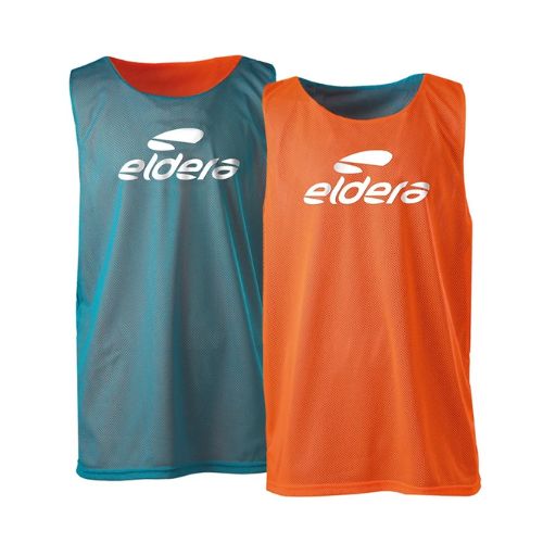 Chasuble réversible multisport Eldera orange turquoise