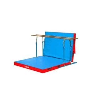 Barres Parallèles sur Embases avec Matelas Intégré bleu