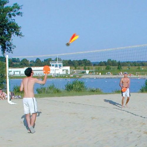 Indiaka Peteca avec base en caoutchouc
