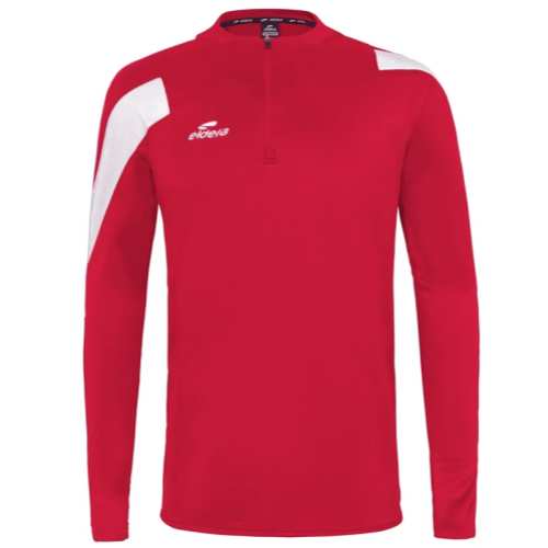 Sweat 1/2 zip action Eldera rouge et blanc