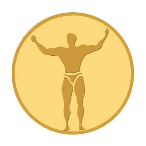 médaille dorée muscu
