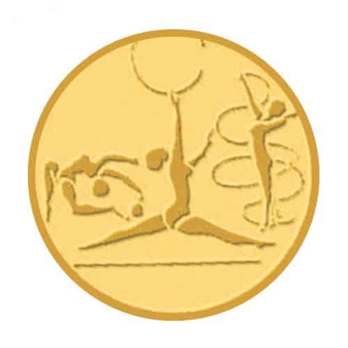 médaille gymnastique dorée
