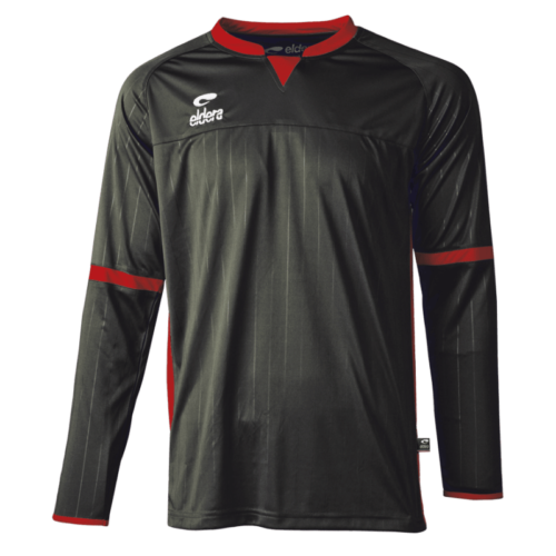 maillot Manches Longues Noir Rouge
