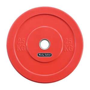 Disque Olympique Bumper Pare-Chocs rouge d e25 kg