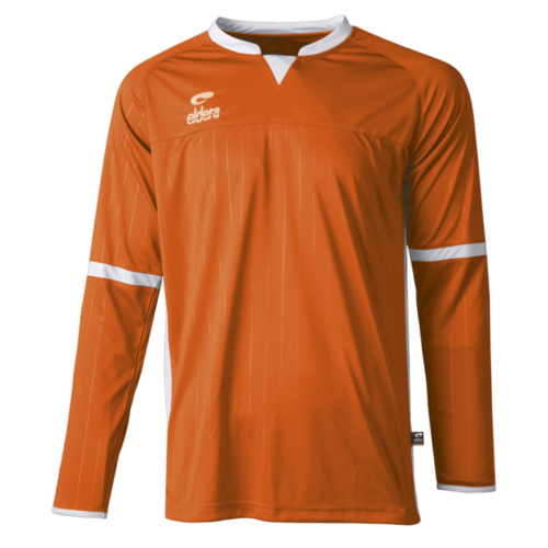 maillot Manches Longues Orange Blanc