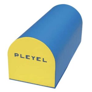 Module dome rond stabilisé de gymnastique bleu et jaune