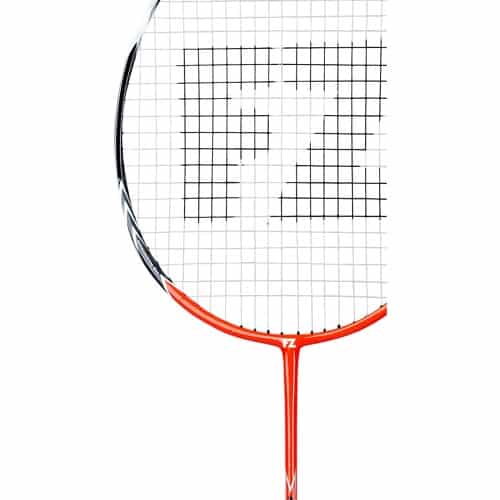 Raquette de badminton Forza Dynamic 10 avec tige graphite avec vue sur le cordage
