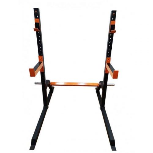 Cage à squat orange et noire