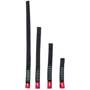 Sangle express d'escalade de longueur 12cm noire et grise Fixe Climbing Antitwist