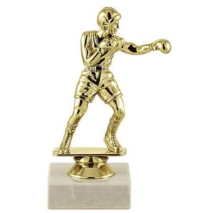Trophée en or sujet boxe