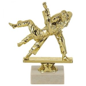 Trophée sujets en or judo