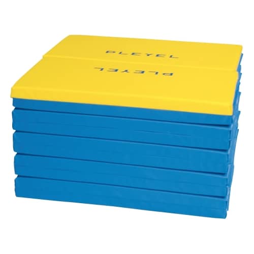 Tapis Gym bleu et jaune pliable