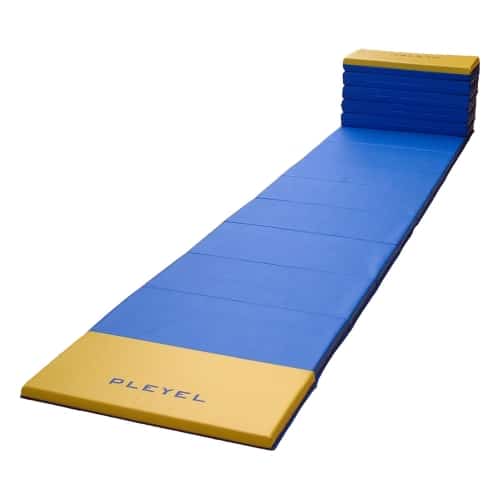 Tapis Gym bleu et jaune pliable