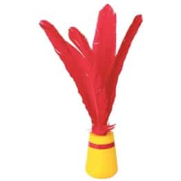 plumes indiaka rouge et jaune