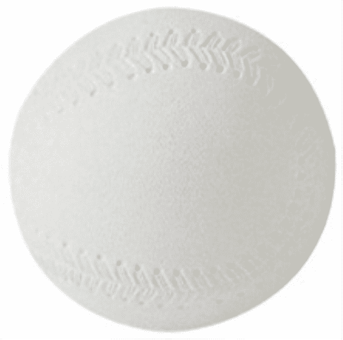 Balle Baseball Soft Caoutchouc blanche