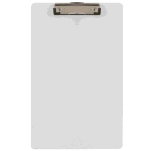 Planchette de chronométrage A4 avec pince large et rebord de calage – clipboard résistant pour écoles, collectivités et clubs sportifs
