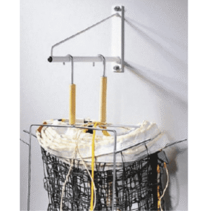 Support mural pour enrouleur de filets de volleyball, de tennis ou de badmiton