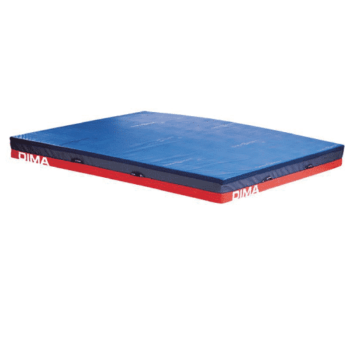 Matelas de Réception de gymnastique bleu et rouge